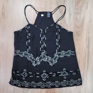 🔹️BKE Black Beaded Flowy Sleeveless Top XSmall